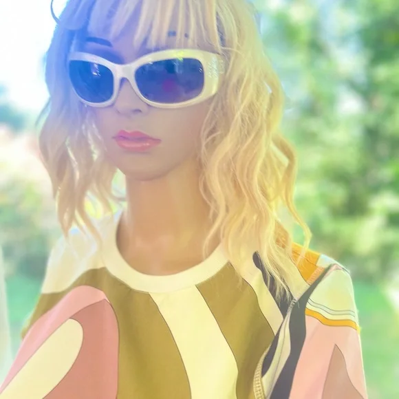 Fendi Cream Sunglasses Elegant Accessories